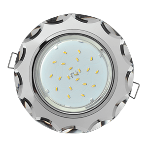 Ecola GX53 H4 Glass хром - хром 38x126