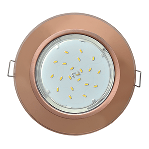 Ecola GX53 H4 Glass Круг черненая медь - янтарь 38x126