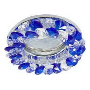 Ecola Light MR16 CD4141 GU5.3 Прозрачный и Голубой/Хром 50x90