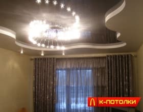 Двухуровневые натяжные потолки