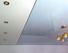 Цветные глянцевые натяжные потолки: матовые или глянцевые